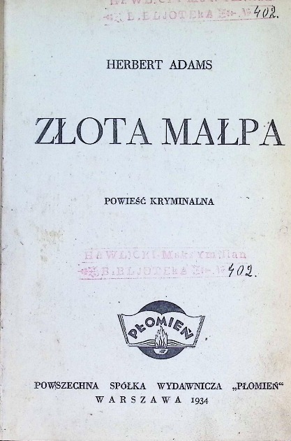 Złota Małpa 1934 r.