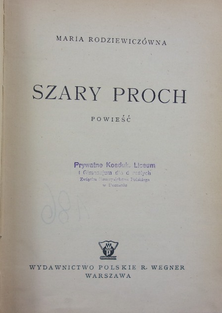 Szary proch, 1947 r.