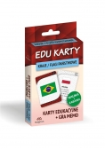 Edu karty Kraje flagi państwowe + gra memo
