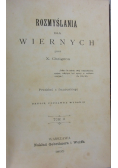Rozmyślania Dla Wiernych, Tom II, 1895 r.