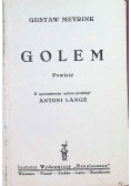 Golem, 1930 r.