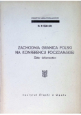 Zachodnia granica Polski na konferencji poczdamskiej Nr 4 i 5 / 70