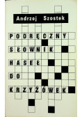 Podręczny słownik haseł do krzyżówek