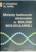Metody badawcze stosowane w biologii molekularnej