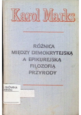 Różnica między demokrytejską a epikurejską filozofią przyrody