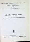Studia o Leśmianie