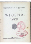 Wiosna i wino, 1921 r