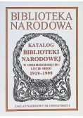 Katalog Biblioteki Narodowej W Osiemdziesięcioleci serii
