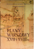 Plany Warszawy XVII i XVIII w. w zbiorach polskich