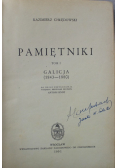 Pamiętniki Galicja 1843 - 1880