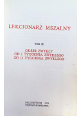 Lekcjonarz  mszalny Tom III