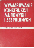 Wymiarowanie konstrukcji murowych i zespolonych