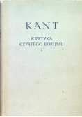 Krytyka czystego Rozumu Tom 1