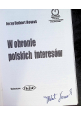 W obronie polskich interesów