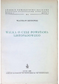 Walka o cele Powstania Listopadowego