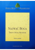 Nazwać Boga Teksty Paula Ricoeura