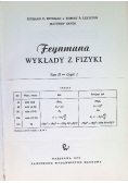 Feynmana wykłady z fizyki Tom II Część I