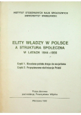 Elity władzy w Polsce a struktura społeczna w latach 1944 - 1956