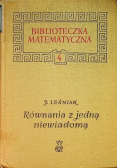 Równania z jedna niewiadomą