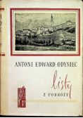 Listy z podróży, Tom I