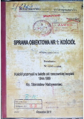 Sprawa obiektowa nr 1: Kościół kościół przemyski w świetle akt rzeszowskiej bezpieki 1944-1989 Tom 2