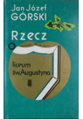 Rzecz o liceum św. Augustyna