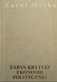 Zarys krytyki ekonomii politycznej