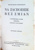 Na zachodzie bez zmian 1930 r.