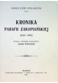 Kronika Parafii Zakopiańskiej