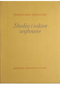 Studia i szkice wybrane