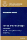 Nauka prawa karnego