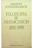 Filozofia w Niemczech 1831  1933