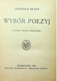 Staff Wybór poezyj