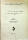 Wilkierz wiejski Aleksandra Gibsone