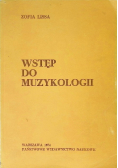 Wstęp do muzykologii