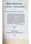 Adam Śmigielski Starosta Gnieznieński 1851 r.