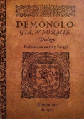 Demonologia W Formie Dialogu