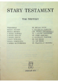 Stary Testament Tom I
