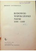 Rodowód współczesnej nauki 1300 do 1800