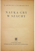 Nauka gry w szachy 1950 r.