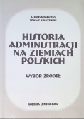Historia administracji na ziemiach polskich Wybór źródeł
