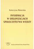 Informacja W Organizacjach Społeczeństwa Wiedzy