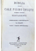 Biblia to jest całe Pismo Święte starego i nowego testamentu