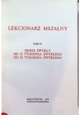 Lekcjonarz mszalny Tom V