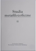 Studia metafilozoficzne, Tom II