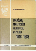 Położenie mniejszości niemieckiej w Polsce 1918 - 1938