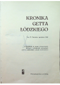 Kronika getta łódzkiego Tom II