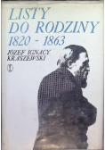 Listy do rodziny 1820 - 1863