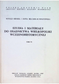 Studia i materiały do osadnictwa wielkopolski wczesnohistorycznej Tom VI