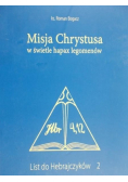 Misja Chrystusa w świetle hapax legomenów